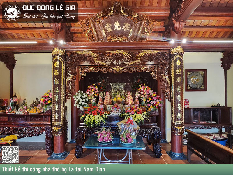 Gian thờ nhà họ Lã tại Nam Định